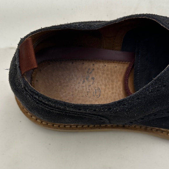 Johnston Murphy 1850 Navy Blue Suede Wingtip Oxford Men\'s 12